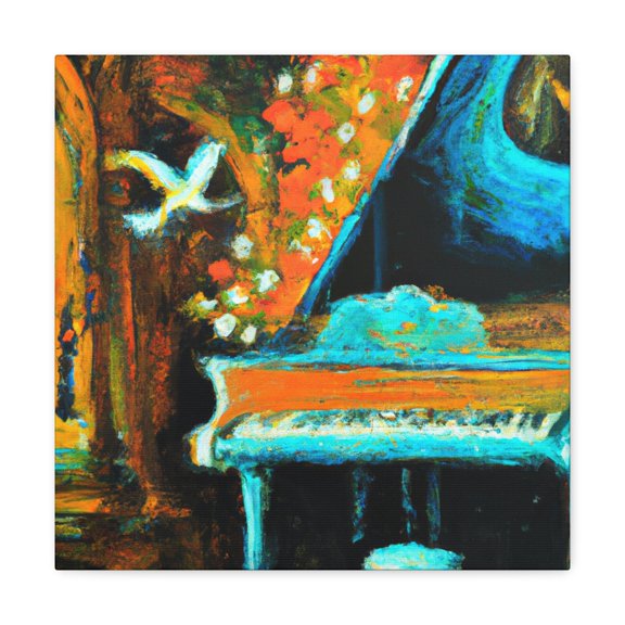 "Piano in Renaissance Era" - Canvas