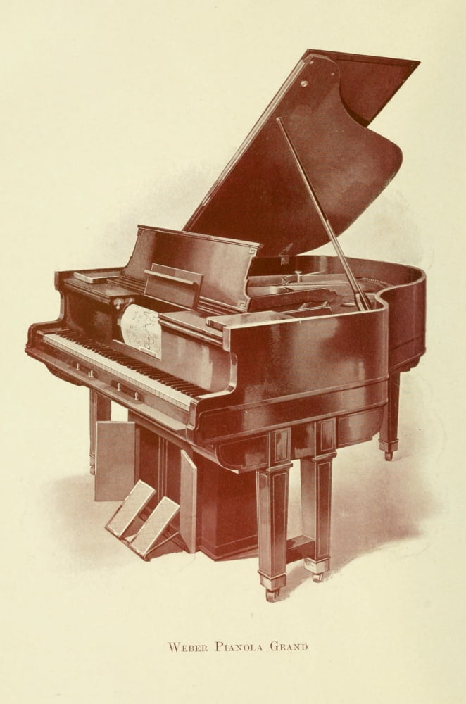 Pianos 1911 Weber Pianola Grand Canvas Art - Unknown (24 x 36)