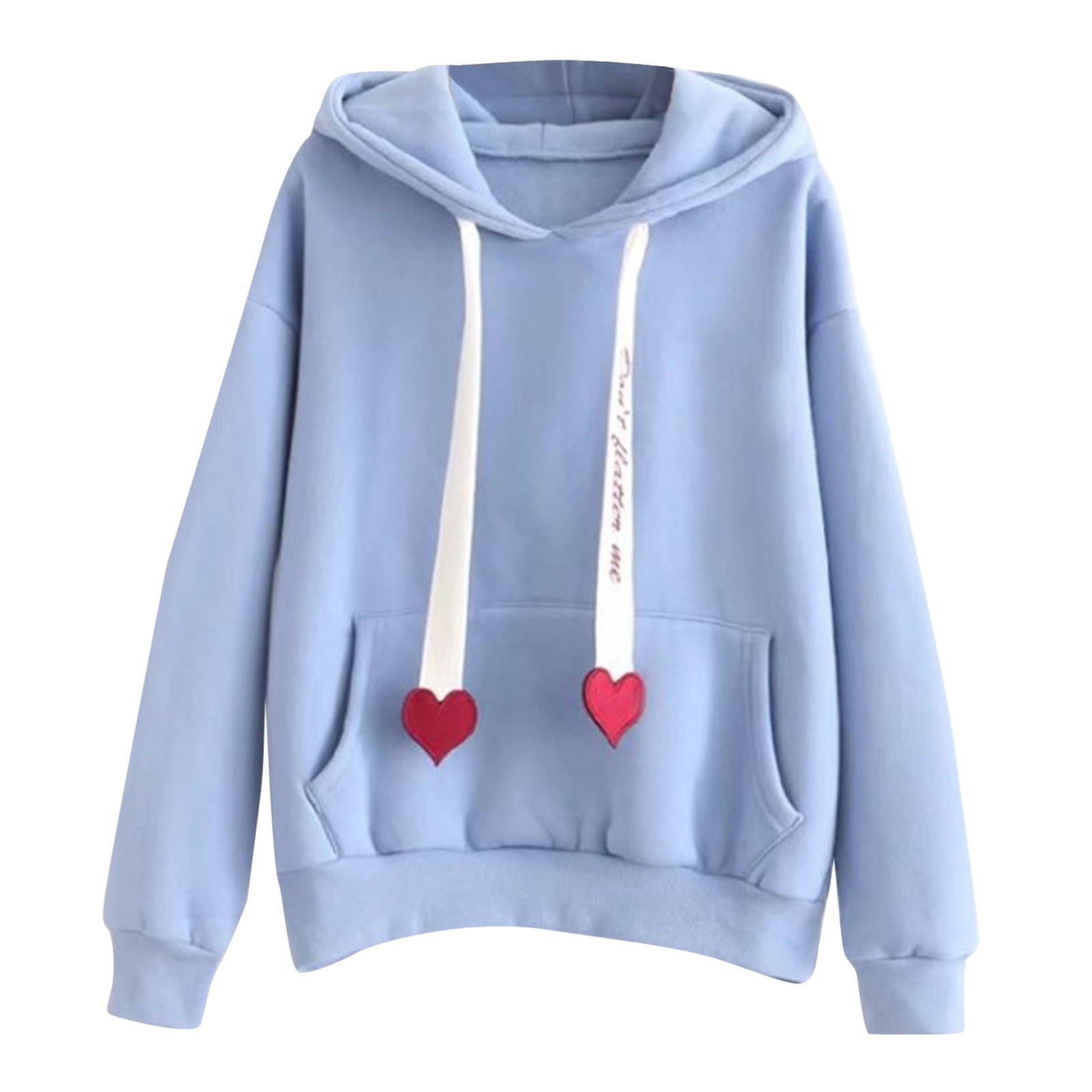 Pianpianzi Fashion Zipper Women's Hoodies Graphic Hoodie with Thumb