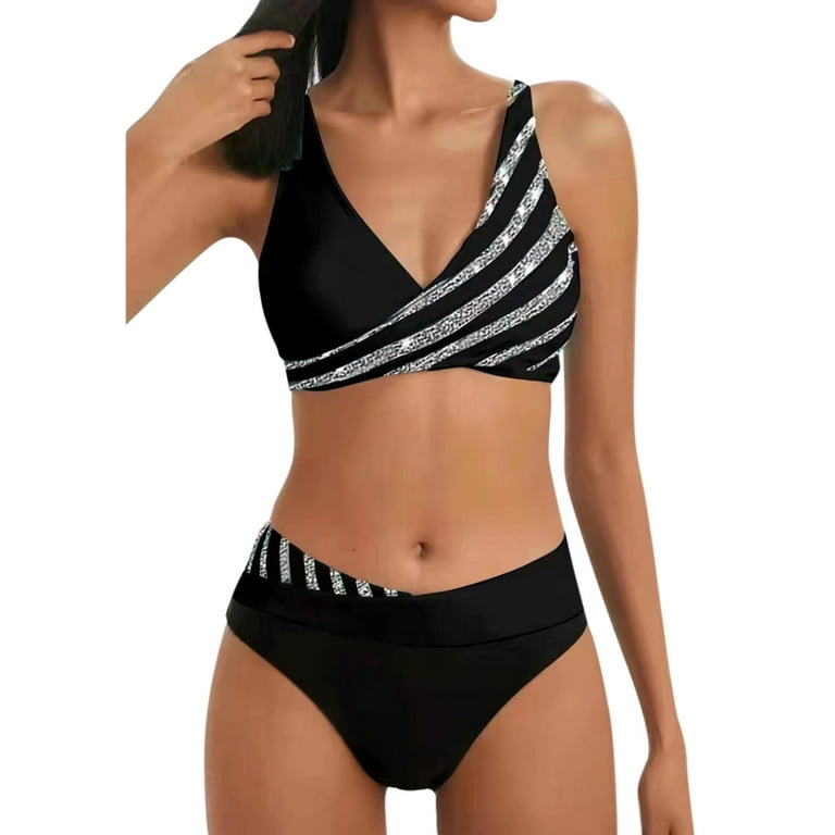  Pianpianzi Swim Top Crop Tankini Swimsuits for Women