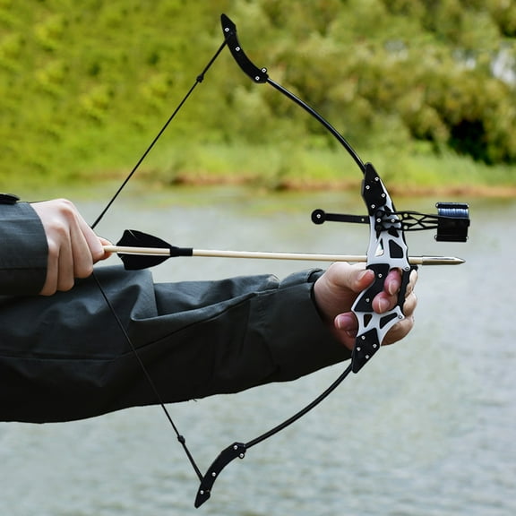 Piaoyu 18.9 Inch Mini Composite Bow and Arrow Set, Indoor Competitive Sports Shooting Practice