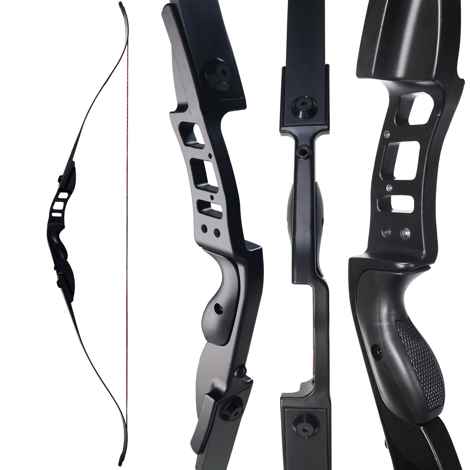 Piaoyu Archery 54" Takedown Recurve Bow and Arrows Set Hunting Longbow Metal Riser Right Hand 40 Lbs Package Kit with Accessories for Shooting Practice