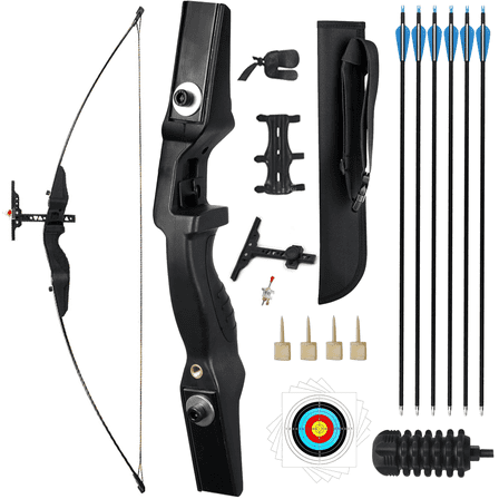 Piaoyu Catch&Hunt 40lbs Recurve Bow and Arrow,Archery Bows Set for Adults,Right Hands Bow,Suitable for Beginner Teenagers Outdoor Hunting,Target Practice