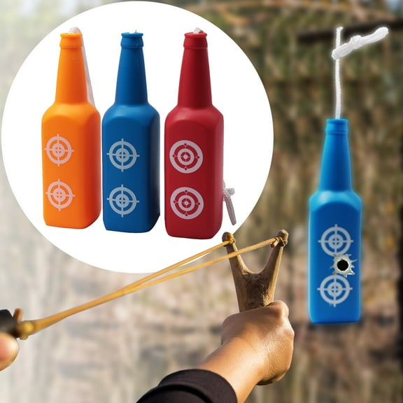 Piaoyu Outdoor Blast Bottle -3 or 6 Pack - Anti Shatter Bottle Shooting Target with Rope, Perfect for Indoor and Outdoor Shooting Range Practice