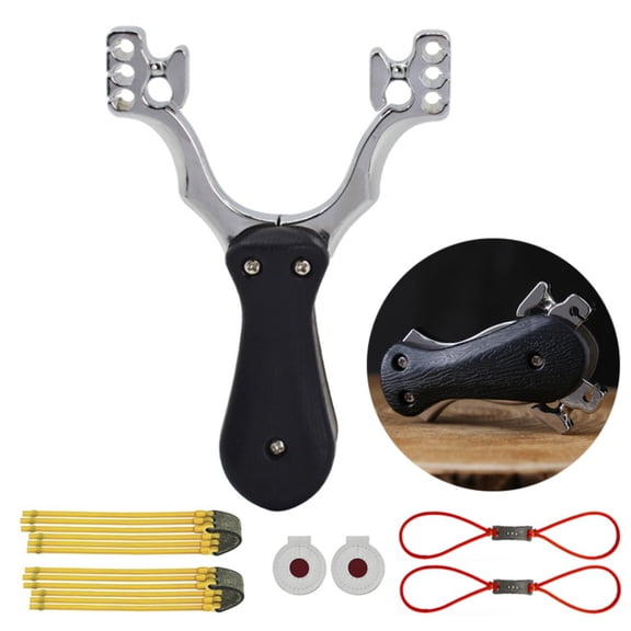 Piaoyu Outdoor Portable Foldable Hunting Slingshot, Multifunctional Pocket Catapult for Shooting