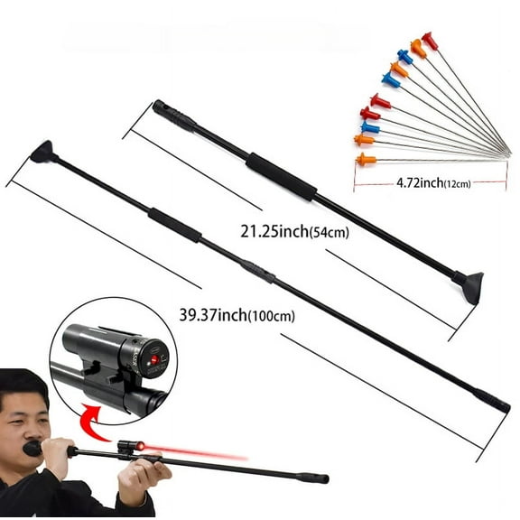 Piaoyu Outdoor Archery Practice Blowing Arrow Dart Set,39in