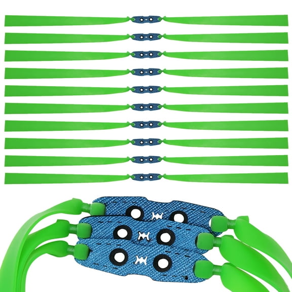 Piaoyu Slingshot Bands Flat 10pcs High Resilience Heavy Duty Rubber Band Replacement Durable Latex Bands for Outdoor Hunting Shooting and Competition
