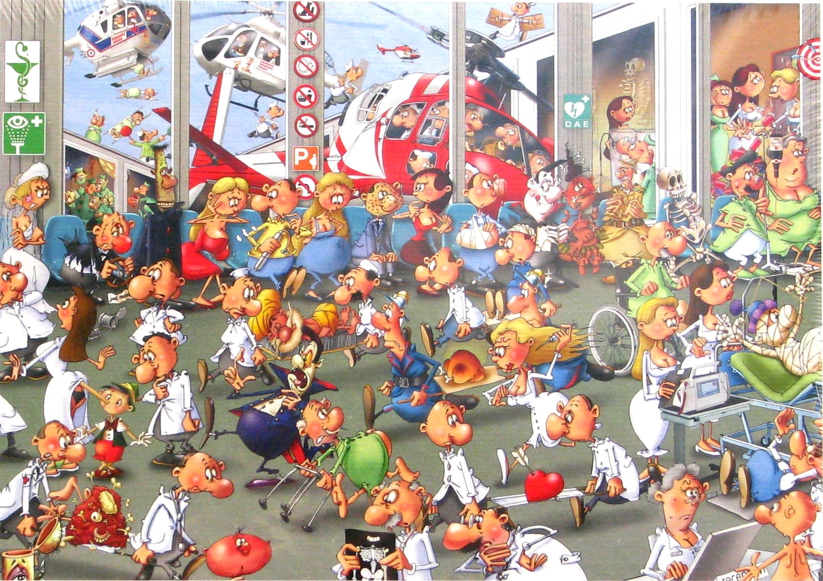 Piatnik Francois Ruyer Accidents and Emergencies 1000 Piece Puzzle