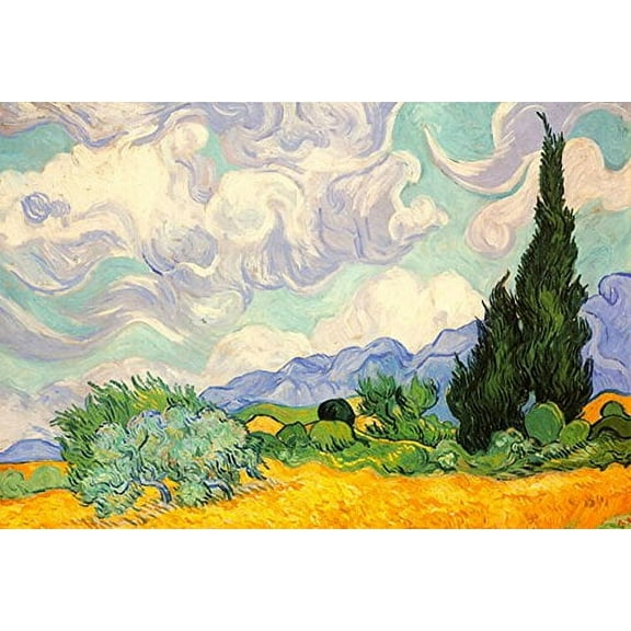 Piatnik Wheat Field with Cypresses 1000 Piece Puzzle