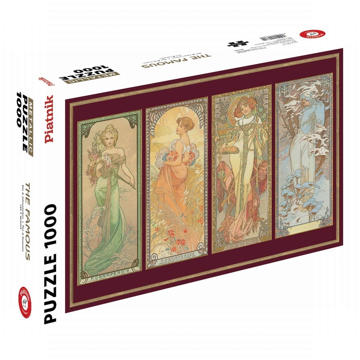 Piatnik of America Four Seasons Metallic 1000 Piece Jigsaw Puzzle