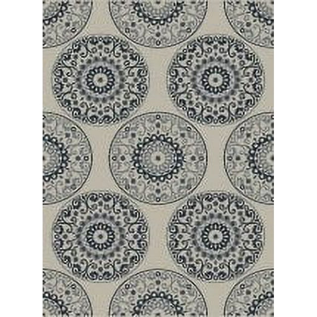 Crescent Drive Rug Company Piazza Beige/Blue Indoor/Outdoor Area Rug