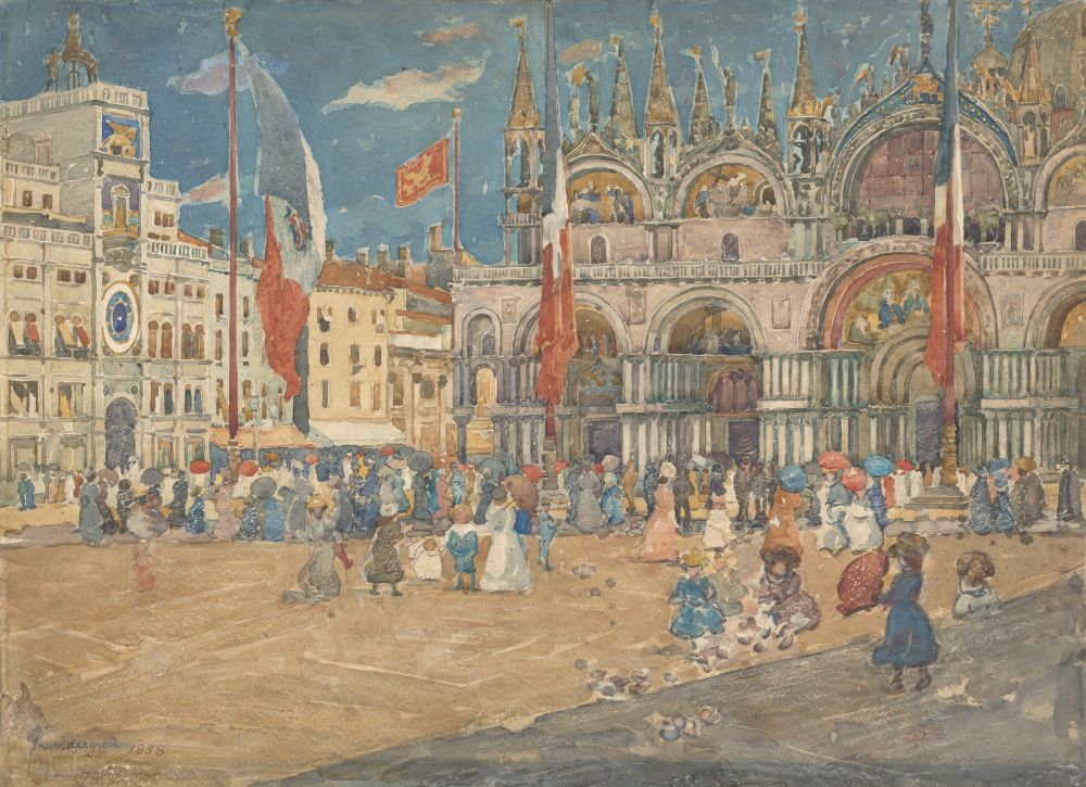 Piazza San Marco Canvas Art - (24 x 18)