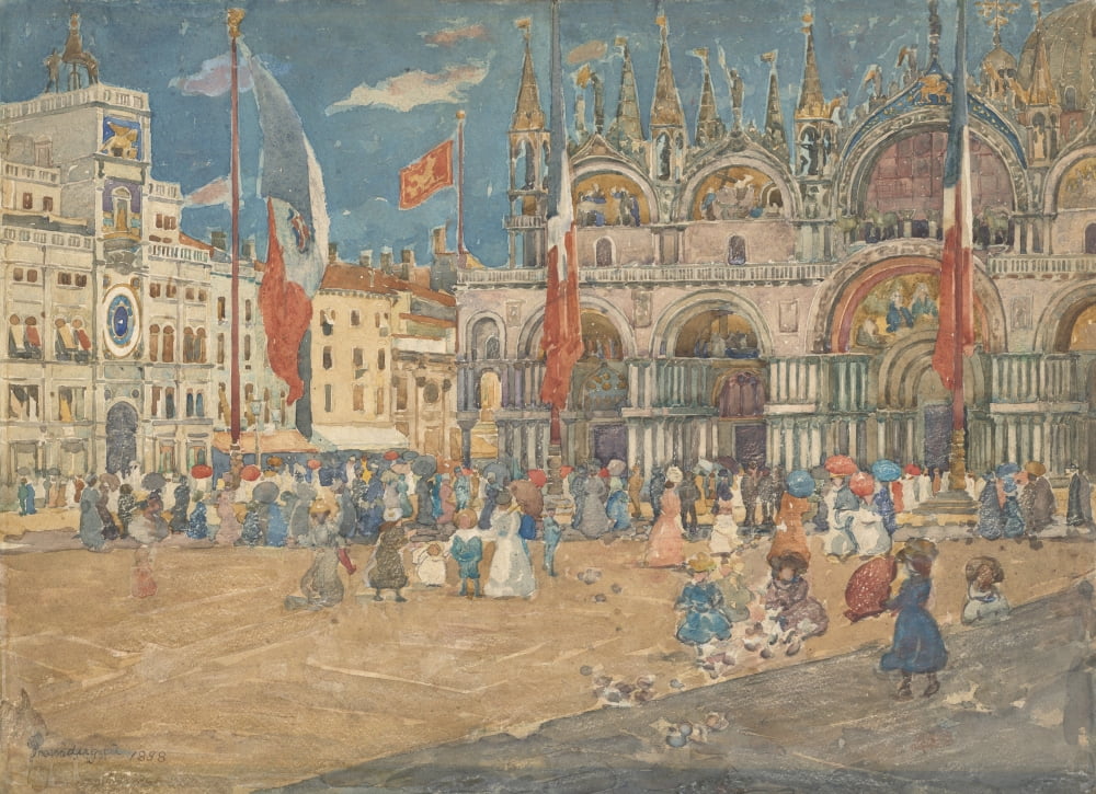 Piazza San Marco Canvas Art - (36 x 24)
