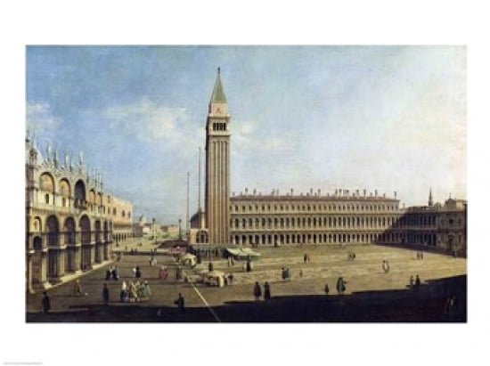 Piazza San Marco Venice Canvas Art - Giovanni Antonio Canaletto (36 x 24)