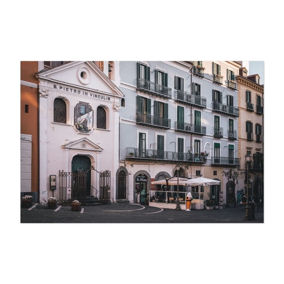 Piazza Sedile di Portanova 01 - Salerno Campania Italy Photography Unframed Wall Art Print 20 x 30 inches