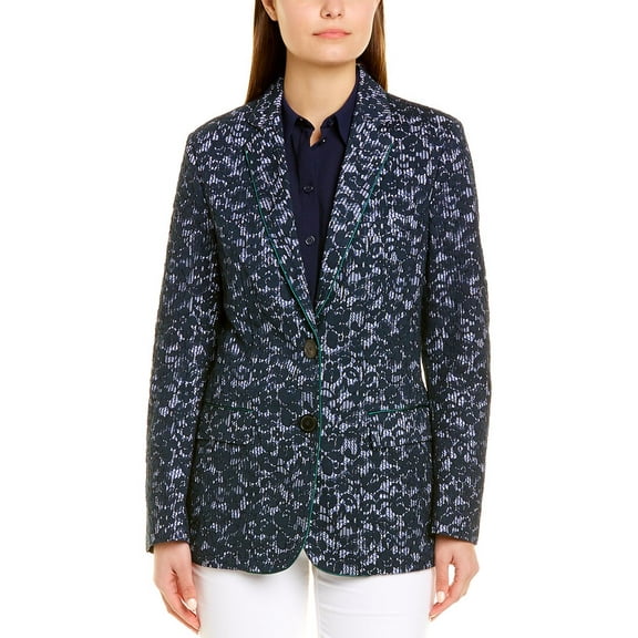 Piazza Sempione womens Coat, 40, Blue