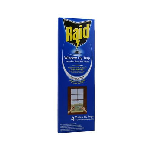 Raid Window Fly Traps, 4 Traps