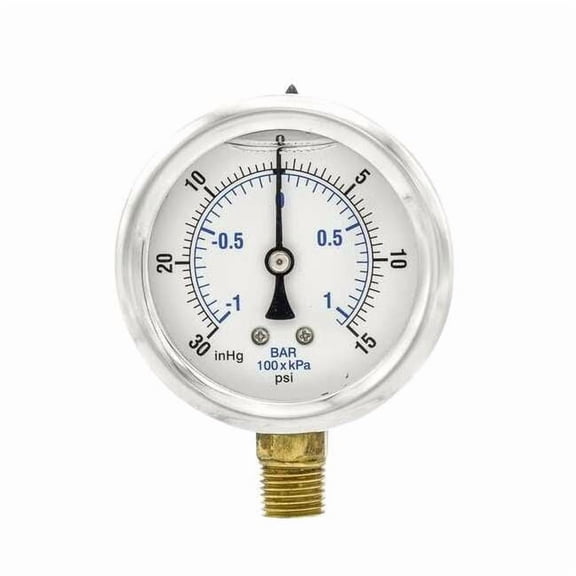 Pic Gauges Compound Gauge,1/4" NPT,2-1/2" PRO-201L-254CB