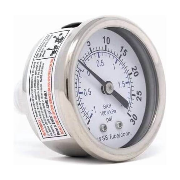 Pic Gauges Compound Gauge,General Purpose,2" Dial PRO-302D-204CC-01