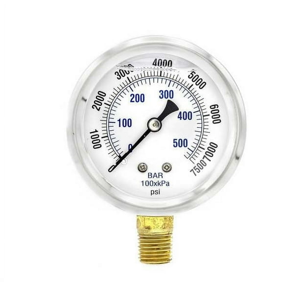 Pic Gauges Pressure Gauge,1/4 in. NPT,2-1/2 in. PRO-201L-254T