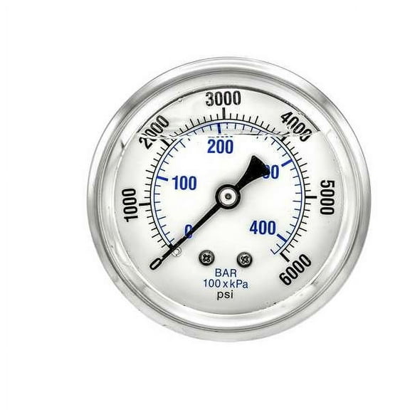 Pic Gauges Pressure Gauge,1/4 in. NPT,2-1/2 in. PRO-202L-254S