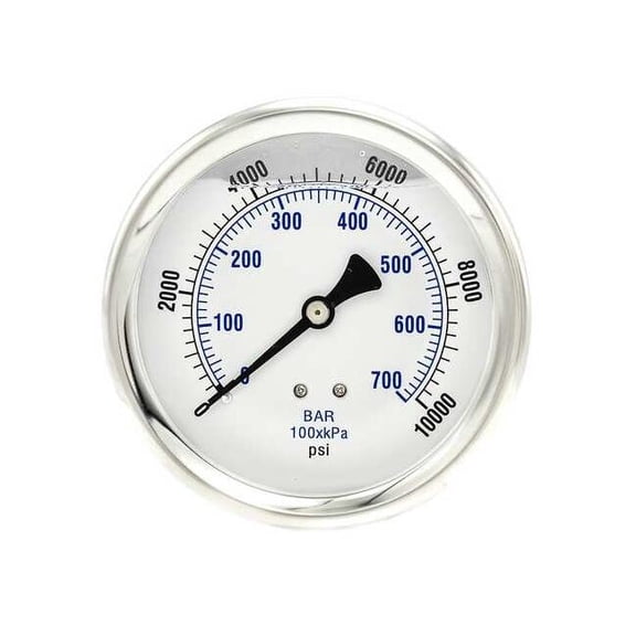 Pic Gauges Pressure Gauge,1/4 in. NPT,4 in. 202L-404U