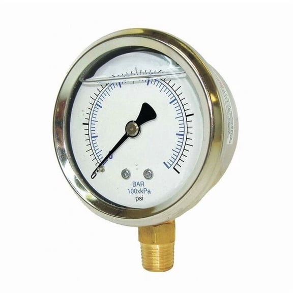 Pic Gauges Pressure Gauge,1/8 in. NPT,2 in. 201L-208R