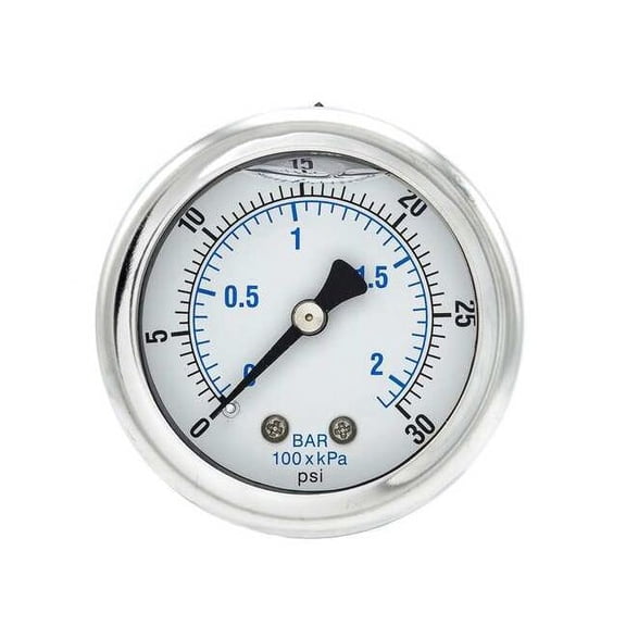Pic Gauges Pressure Gauge,1/8 in. NPT,2 in. 202L-208C