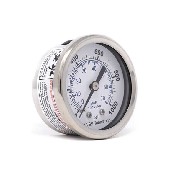 Pic Gauges Pressure Gauge,General Purpose,2" Dial PRO-302D-204M-01