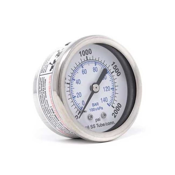 Pic Gauges Pressure Gauge,General Purpose,2" Dial PRO-302D-204O-01