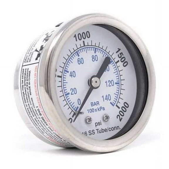 Pic Gauges Pressure Gauge,General Purpose,2" Dial PRO-302D-204O-01
