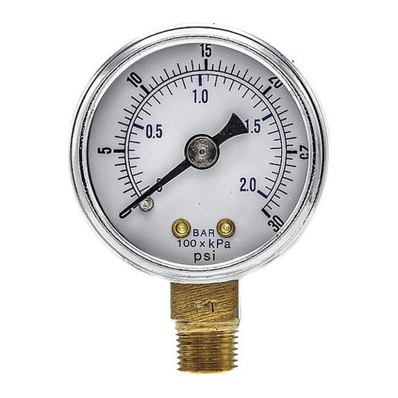 Pic Gauges Pressure Gauge,Nominal 1-1/2" Dial 101D-158C
