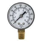 Pic Gauges Sep-101D-204G-Bspt Industrial Pressure Gauge, 0 To 200 Psi, 2 In