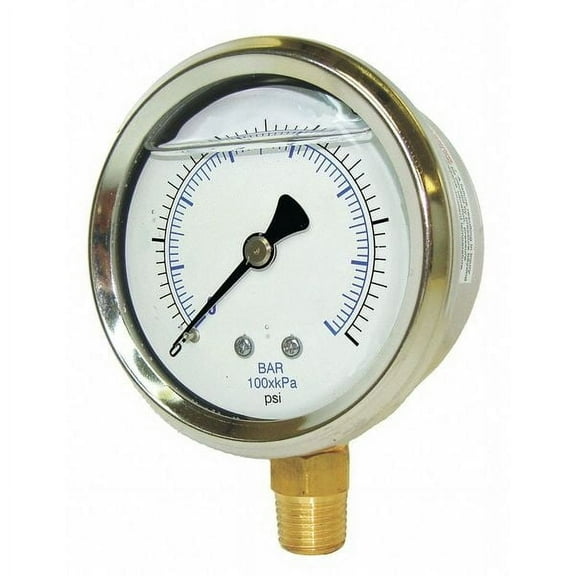 Pic Gauges Vacuum Gauge,1/8 in. NPT,1-1/2in 201L-158A