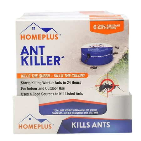 Pic Home Plus Indoor/Outdoor Ant Killer Metal Bait Station - 6 Pack, Case (72 Total)