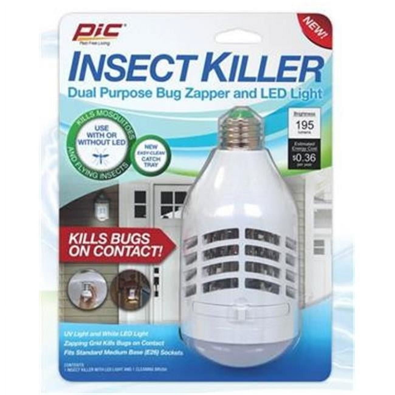 Pic IKUVLEDC Pest Repellent C Zapper Grid LED Bulb