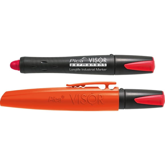 Pica 990/40/SB Visor Permanent Marker, Red