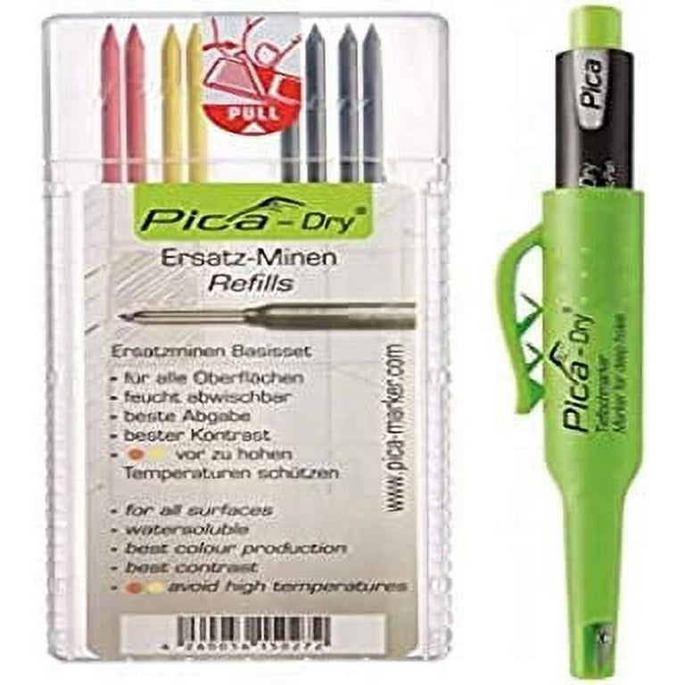 Pica-Dry Longlife Automatic Pencil With Pica-Dry 8 Pack Refill  (Multi-Color, Water Soluble) 30402