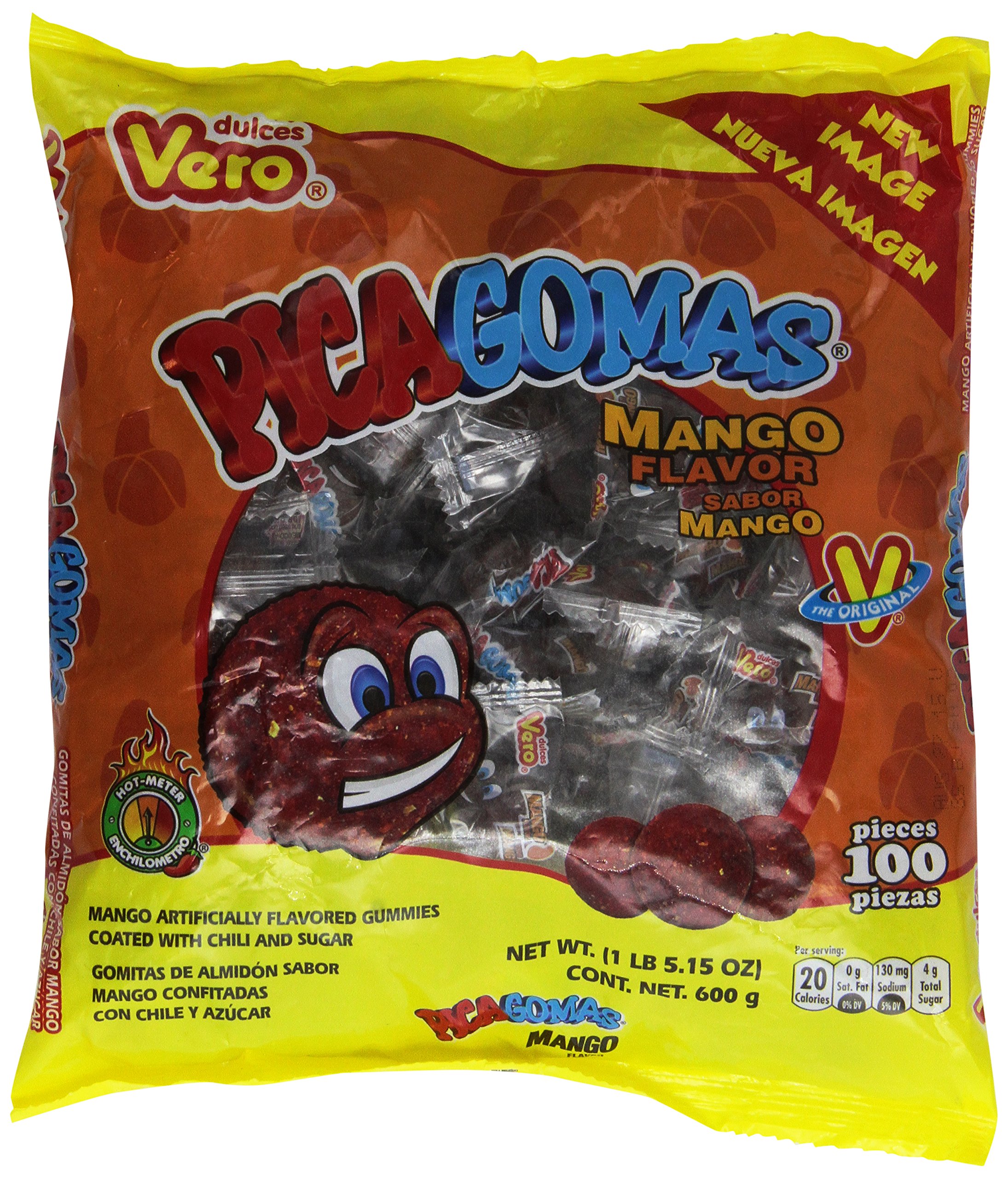 Pica Gomas Sabor FEV6Dulces Vero Chili Mango Flavor Mexican Candy
