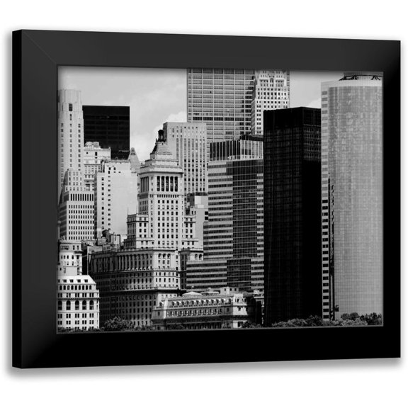 Pica, Jeff 14x12 Black Modern Framed Museum Art Print Titled - NYC Skyline VIII