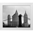 thumbnail image 1 of Pica, Jeff 14x12 White Modern Wood Framed Museum Art Print Titled - Bridges of NYC VI, 1 of 4