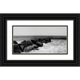 thumbnail image 1 of Pica, Jeff 14x9 Black Ornate Wood Framed with Double Matting Museum Art Print Titled - Shore Panorama II, 1 of 4