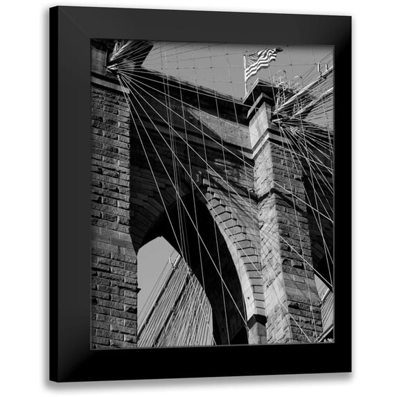 Pica, Jeff 15x18 Black Modern Framed Museum Art Print Titled - Bridges of NYC III