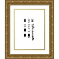 thumbnail image 1 of Pica, Jeff 15x18 Gold Ornate Wood Framed with Double Matting Museum Art Print Titled - NYC in Pure B and W IV, 1 of 4