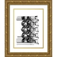 thumbnail image 1 of Pica, Jeff 15x18 Gold Ornate Wood Framed with Double Matting Museum Art Print Titled - NYC in Pure B and W XV, 1 of 4