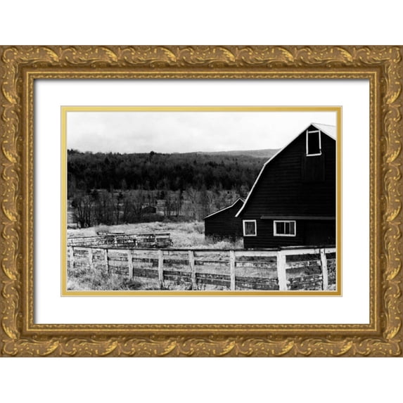 Pica, Jeff 32x23 Gold Ornate Wood Framed with Double Matting Museum Art Print Titled - Rancher 2