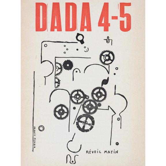 Picabia Alarm Clock Dada 4-5 Number Five Diagram Extra Large Art Print Wall Mural Poster Premium XL