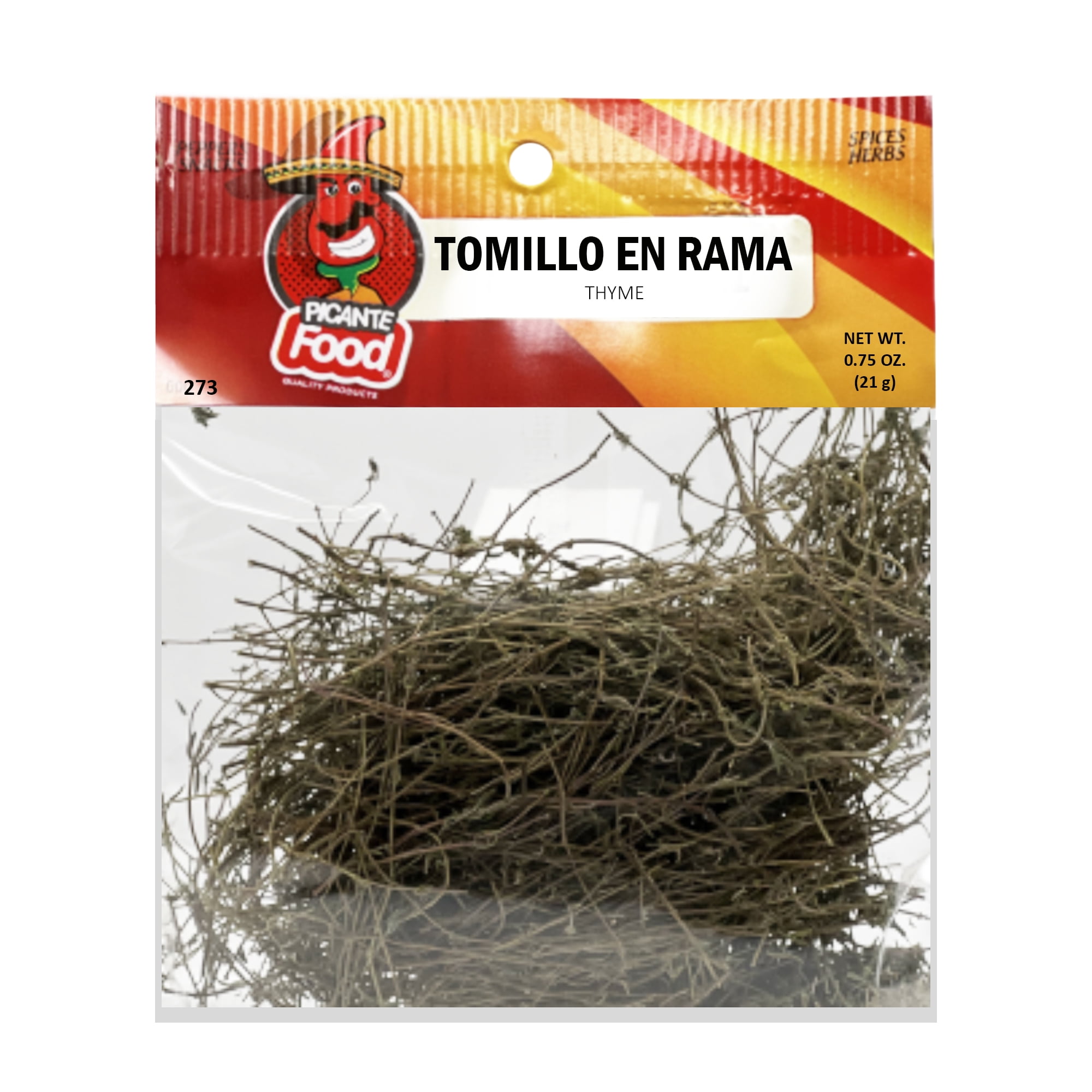 Picante Food Spices & Herbs Large Bags Natural Thyme Tomillo En Rama
