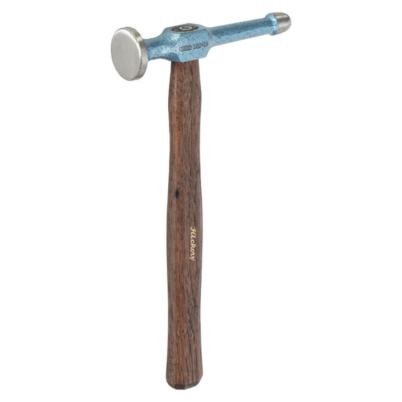 Picard Ball End Hammer 460g Planishing Tool with Smooth Face & Ball Pein, Dual-Curved Hickory Handle with Octagonal Grip, For Professional Auto Body & Metal Work 2522802