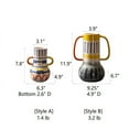 thumbnail image 1 of Picasso Ceramic Art Table Vase with Handles, 1 of 10